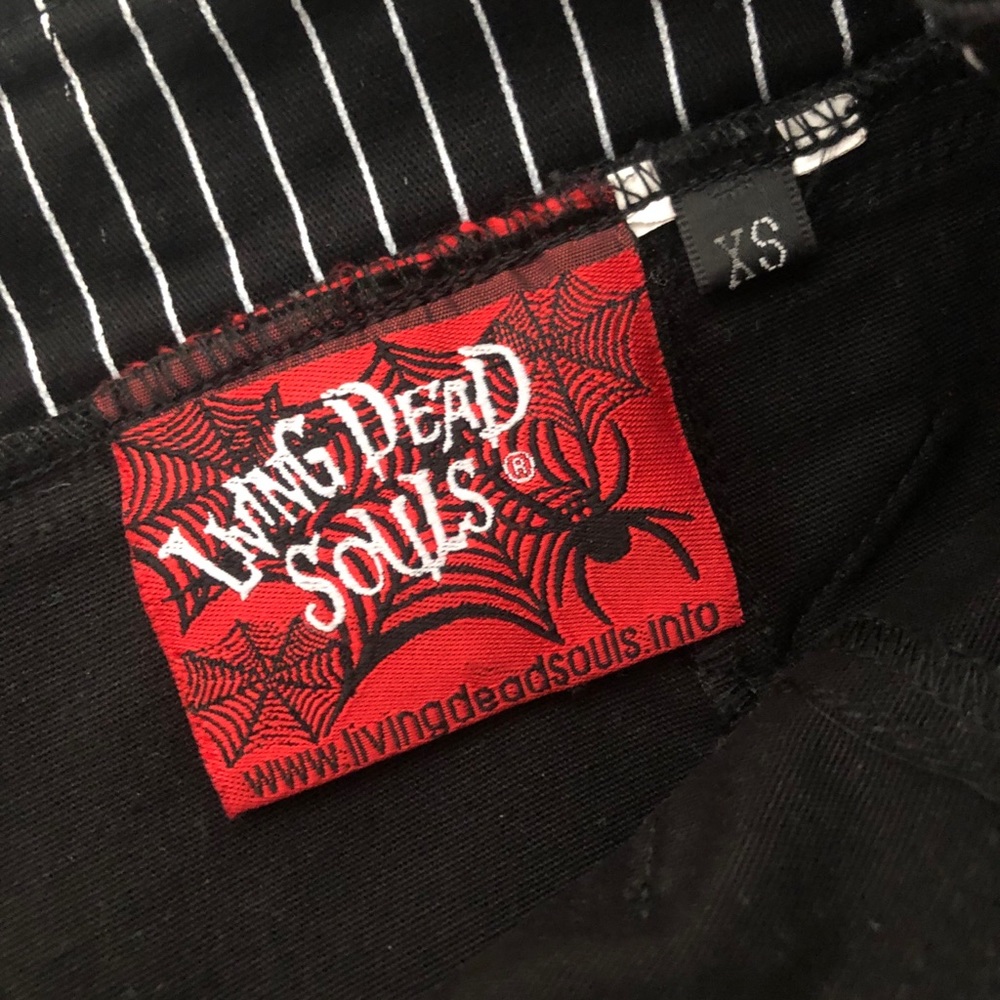 Pinstripe Pencil Skirt Rockabilly Pinup - Picture 5 of 6
